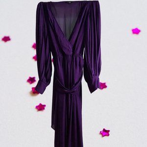 Purple long sleeve dress